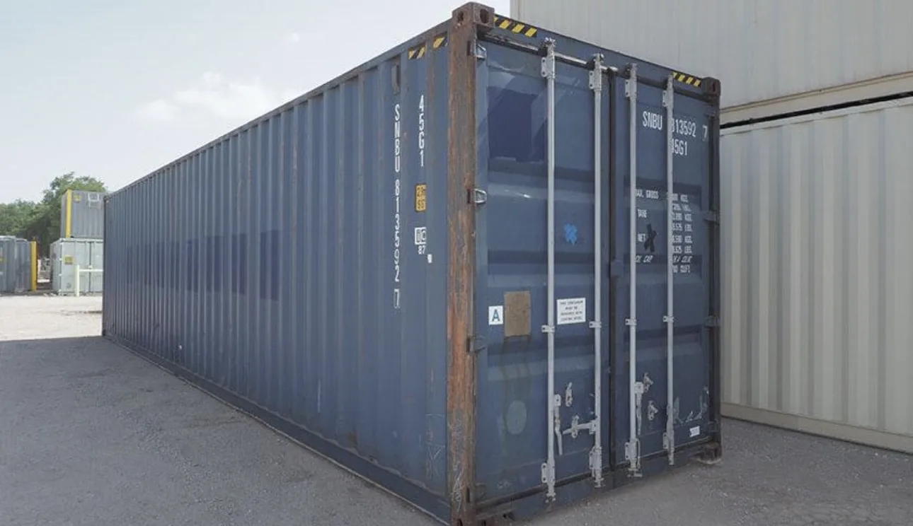 Used 40 ft high cube container from a mixed leasing fleet